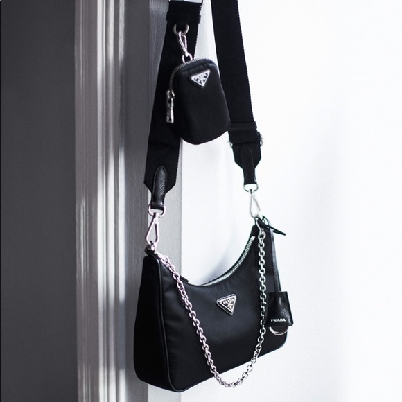 Black Prada Nylon Bag - CROSS BODY/SHOULDER BAG - Picture 11 of 15